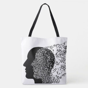 Bolsa Tote A mente da música