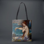 Bolsa Tote A Mermaid, c. 1900 by John Waterhouse<br><div class="desc">A Mermaid,  c. 1900 by John Waterhouse. It was inspired by Lord Tennyson's 1830 poem "The Mermaid".</div>