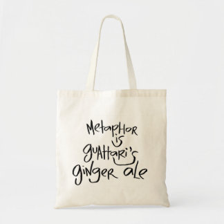 Bolsa Tote A metáfora é o ginger ale de Guattari