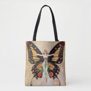 Bolsa Tote A Metamorfose da Garota Flapper em Borboleta 1922