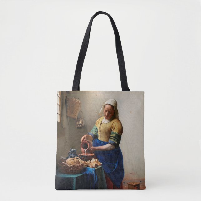 Bolsa Tote A Milkmaid de Vermeer (Frente)