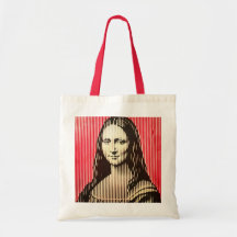 A Mona Lisa no estilo de ilusão óptica BAUHAUS