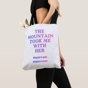 Bolsa Tote A Montanha Me Levou Consigo 