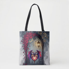 Bolsa Tote A Moonlit Invitation –Love Turns the Gears of Time