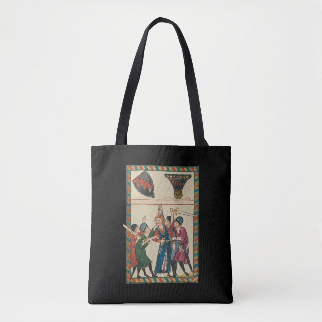 Bolsa Tote A Morte De Reinmar von Brennenberg Arte Medieval (Frente)