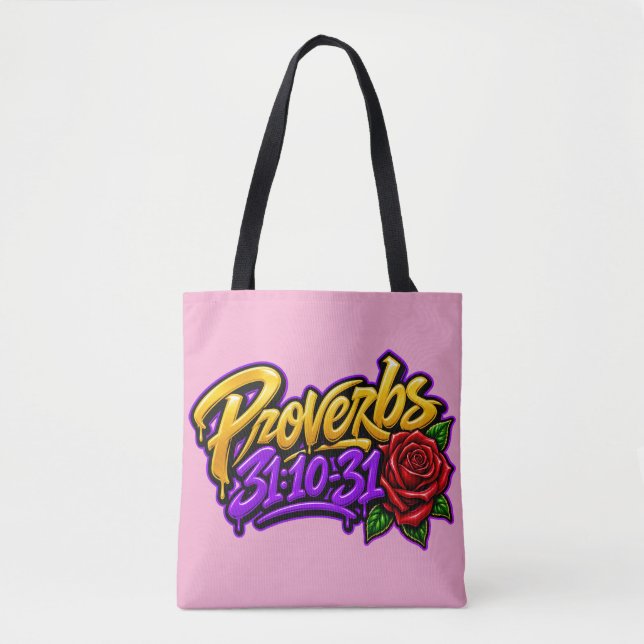 Bolsa Tote A Mulher de Provérbios 31 (Frente)