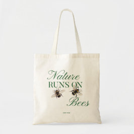 Bolsa Tote A Natureza Funciona Com Abelhas Presente eco consc