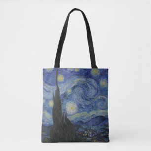 Bolsa Tote A Noite Estrelada, pintura a óleo, Vincent Van Gog