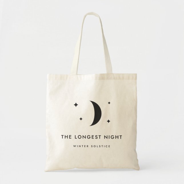 Bolsa Tote A Noite Mais Longa Lua do Solstício de Inverno (Frente)