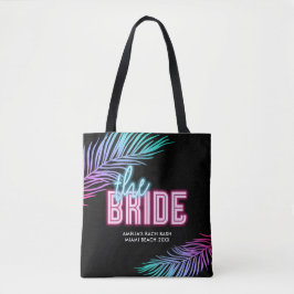 Bolsa Tote A Noiva Azul & Rosa Tropical Bach