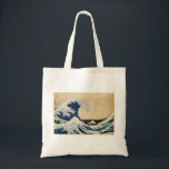 Bolsa Tote A onda de Excelentes de Kanagawa por Hokusai<br><div class="desc">Este design apresenta "A onda Excelente de Kanagawa" pelo artista japonês Hokusai.</div>