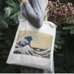 Bolsa Tote A onda de Excelentes de Kanagawa por Hokusai<br><div class="desc">Este design apresenta "A onda Excelente de Kanagawa" pelo artista japonês Hokusai.</div>