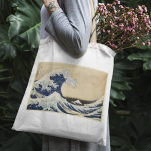 Bolsa Tote A onda de Excelentes de Kanagawa por Hokusai