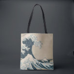 Bolsa Tote A onda do Excelente de Kanagawa<br><div class="desc">A Onda Excelente de Kanagawa,  da série '36 Views do Monte Fuji' | por Katsushika Hokusai | Art Location: Private Collection | Artista japonês | Número de recolha de imagens: XIR158277</div>
