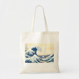 Bolsa Tote A onda em primeiro plano e o Monte Fuji