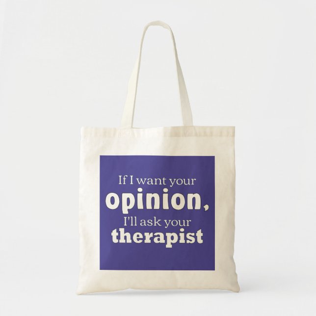 Bolsa Tote A opinião o wf do terapeuta (Frente)