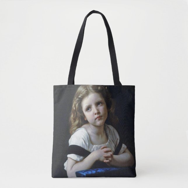 Bolsa Tote A Oração, Bouguereau (Frente)