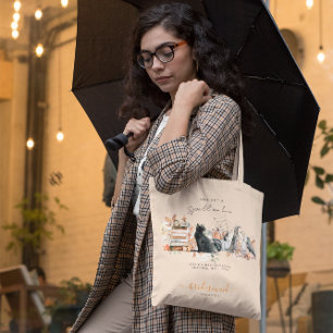 Bolsa Tote A Ortografia   Chá de panela de Halloween