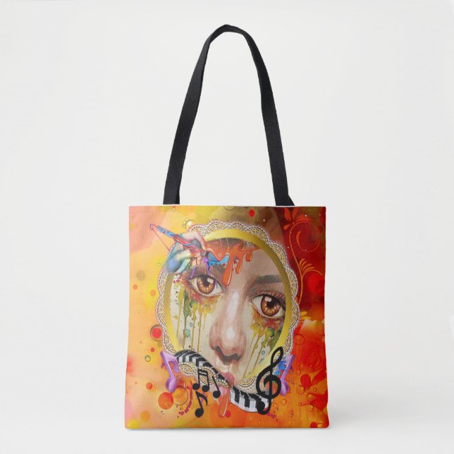 Bolsa Tote A paleta do artista (Frente)