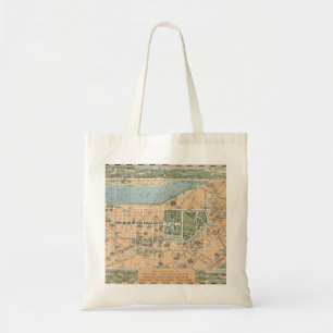 Bolsa Tote A parte central do mapa de Boston, Massachusetts