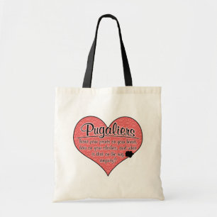 Bolsa Tote A pata de Pugalier imprime o humor do cão