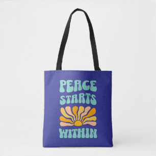Bolsa Tote A Paz Começa Por Dentro