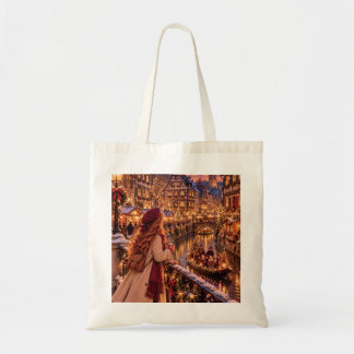 Bolsa Tote A Pequena Garota Viajante Colmar Natal Canvas