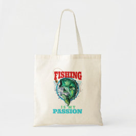 Bolsa Tote A pesca é a minha Paixão, a citação do pescador Vi