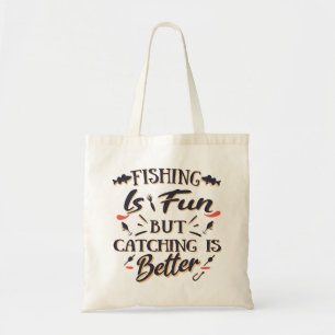 Bolsa Tote A pesca é diversão capturar é melhor - Cota Hobby