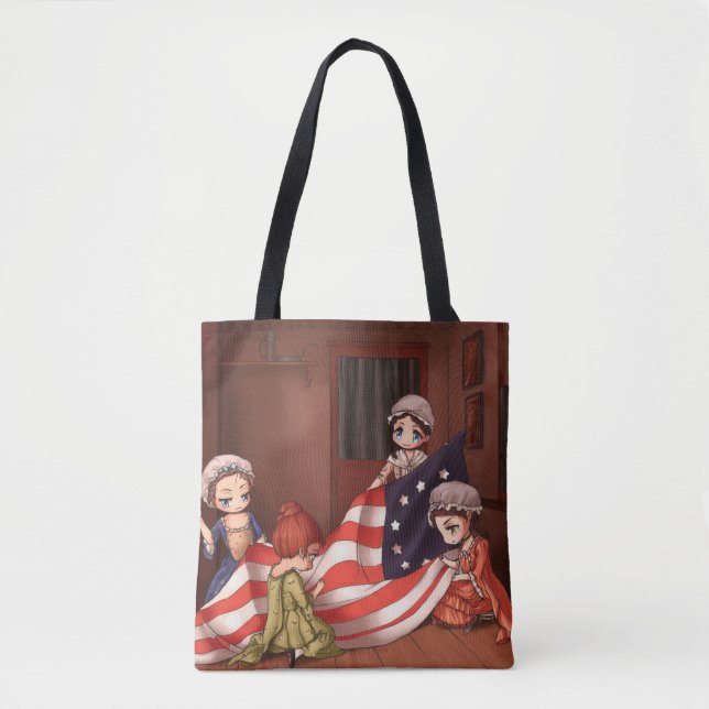 Bolsa Tote A pintura clássica de Chibicca - nascimento da (Frente)