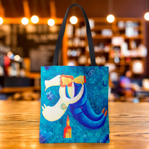 Bolsa Tote A Pintura De Arte Contemporânea De Casamento