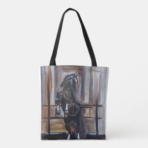 Bolsa Tote A Pintura do Cavalo Selvagem por Alfred Fox
