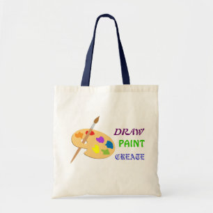 Bolsa Tote A pintura do desenhar cria o saco da arte da
