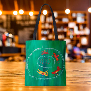 Bolsa Tote A pintura moderna da corrida aos cavalos