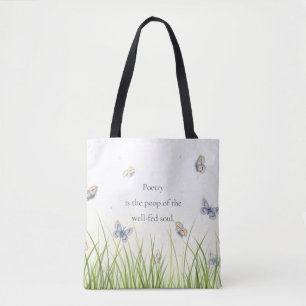 Bolsa Tote "A poesia é o cocô da alma abastada"