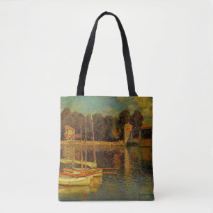 Bolsa Tote A Ponte em Argenteuil por Claude Monet