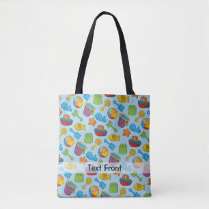 Bolsa Tote A praia brinca ícones
