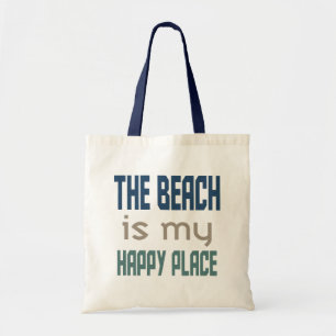 Bolsa Tote A Praia É O Meu Lugar Feliz Para Sair