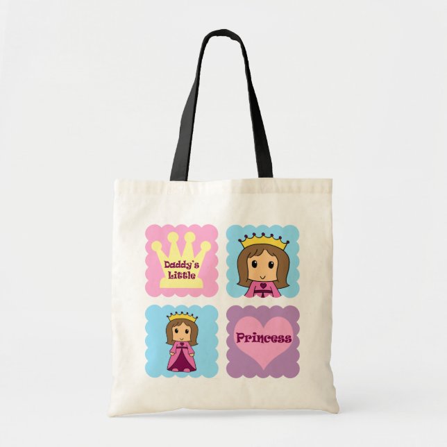 Bolsa Tote A princesa pequena do pai (Frente)