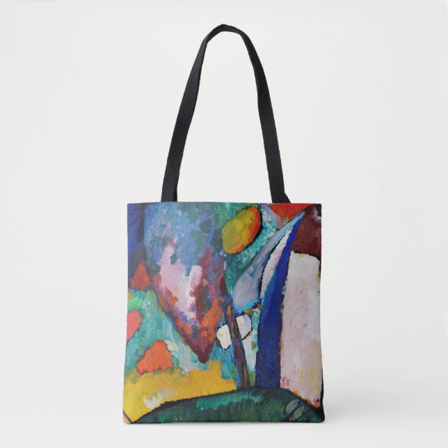 Bolsa Tote A Quebra d'água, Wassily Kandinsky (Frente)