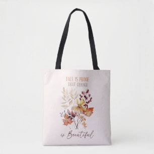 Bolsa Tote A Queda É Prova De Que A Mudança É Uma Linda Folha