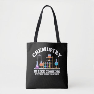 Bolsa Tote A Química Ciência Humor Química É Como Cozinhar