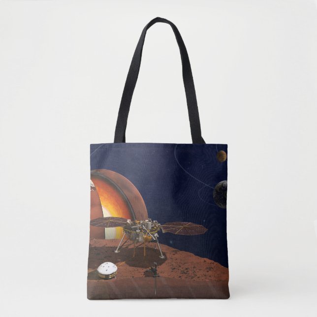 Bolsa Tote A Representação Do Artista Do Insight Lander. (Frente)