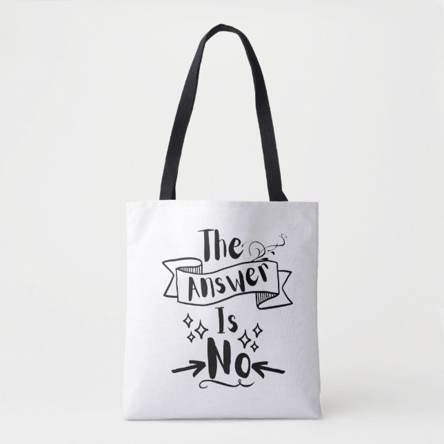 Bolsa Tote A Resposta Não É Engraçada (Frente)