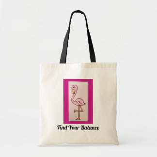 Bolsa Tote A sacola cor-de-rosa do impressão do flamingo