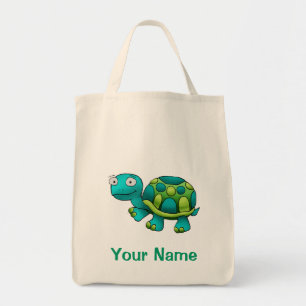 Bolsa Tote A sacola, desenhos animados bonitos de Tutle, usa