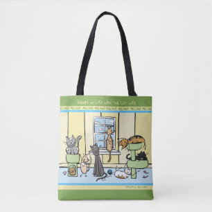 Bolsa Tote A sacola do amante do gato da vida do gato