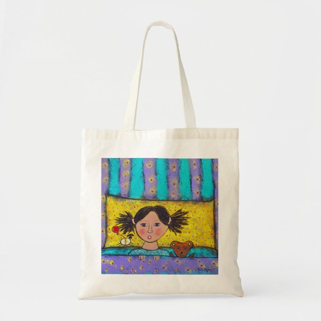 Bolsa Tote A sacola original feericamente da arte do sono (Frente)
