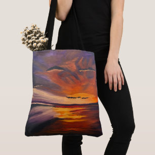 Bolsa Tote A San Diego Sunset, Original por Gary Poling