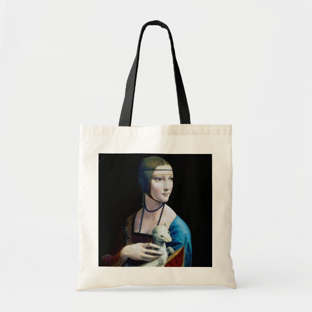 Bolsa Tote A Senhora com um Ermine, Leonardo da Vinci (Frente)